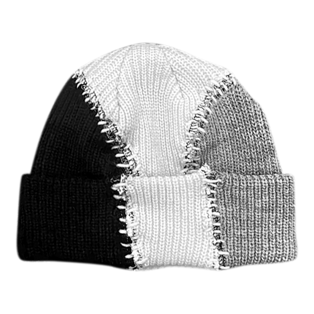 Tri-Stitch Beanie (White)