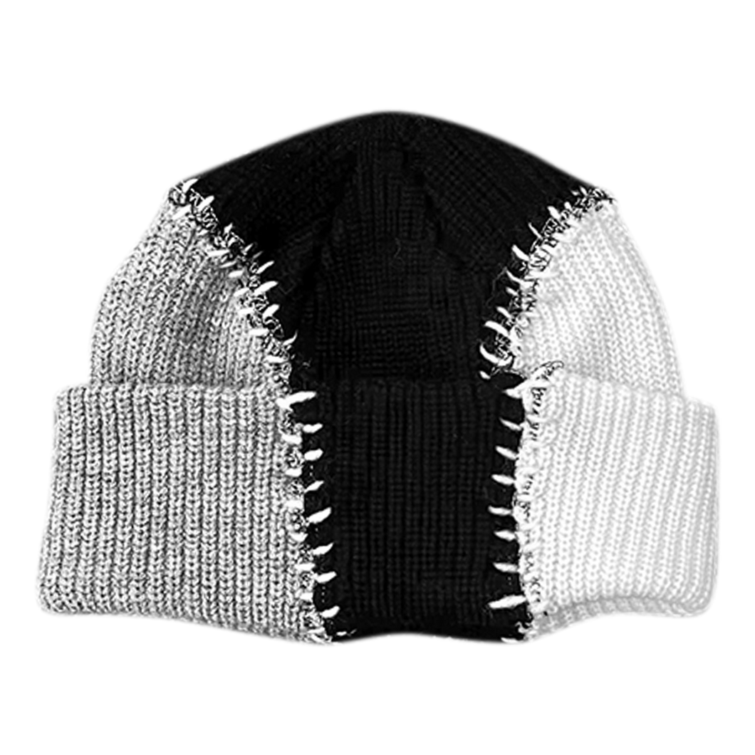 Tri-Stitch Beanie (Black)