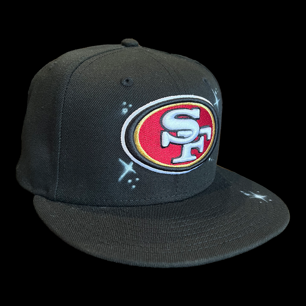 Black 49ers Stars *GREY UV*