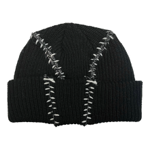 Load image into Gallery viewer, Tri-Stitch Beanie (Black)
