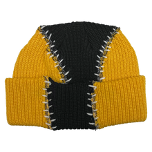 Load image into Gallery viewer, Tri-Stitch Beanie (Navy Yellow)
