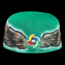 Load image into Gallery viewer, “Viva Mexico” Airbrushed Fitted *GREY UV*
