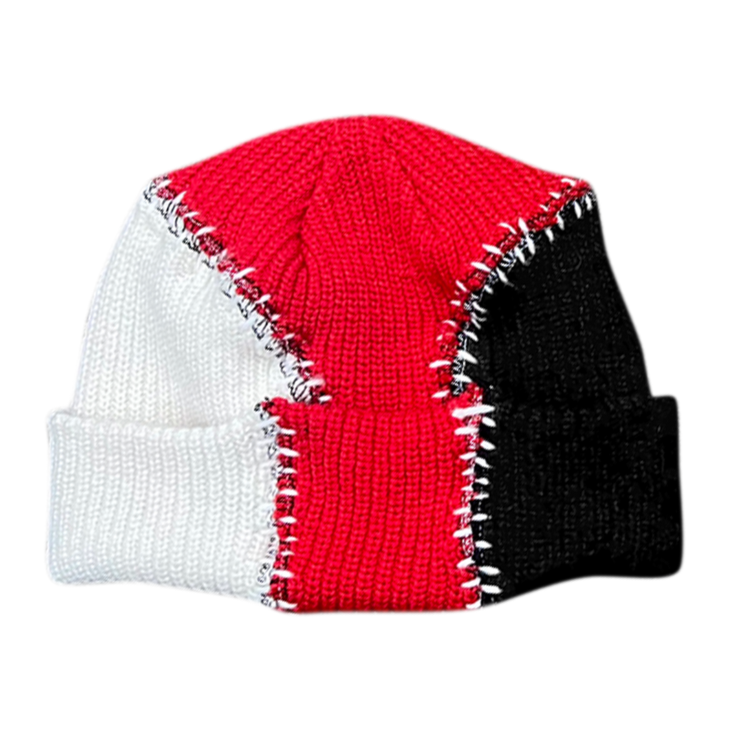 Tri-Stitch Beanie (Red)