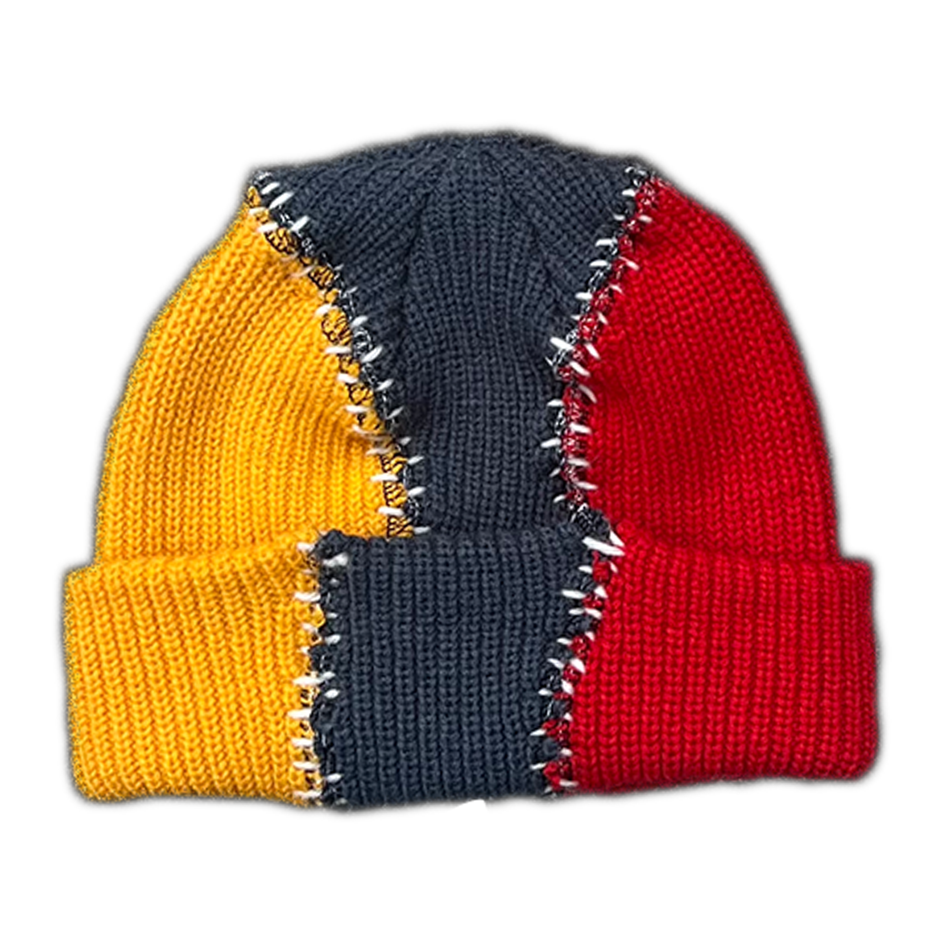 ★2025FW新作★RONRON★HAND STITCH TROOPER KNIT BEANIE HAND STITCH TROOPER KNIT BEANIE BLACK - RONRON 론론