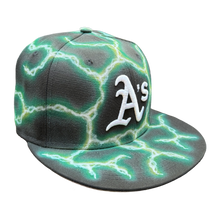 Load image into Gallery viewer, A's Green/Yellow Lightning *GREY* UV
