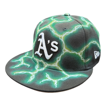 Load image into Gallery viewer, A's Green/Yellow Lightning *GREY* UV
