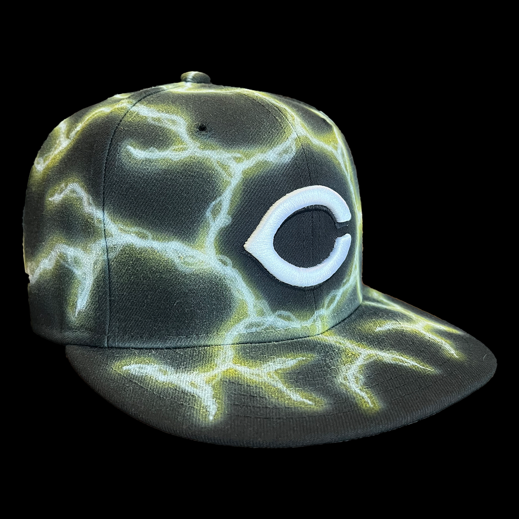 *7 1/8* Yellow Lightning REDS *GREY UV*
